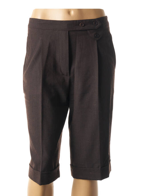 Pantalon trei sferturi croială dreaptă mărime normală maro MATIN BLANC femme