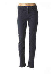 Pantalon broderie cu nituri talie joasă albastru SANDWICH femme