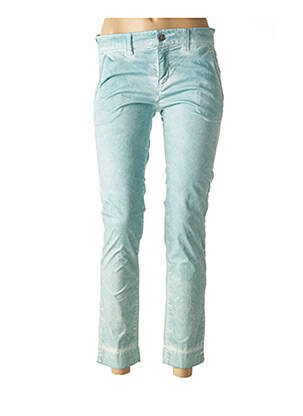 Pantalon 7/8 elasticitate talie joasă albastru LUNATISME femeie