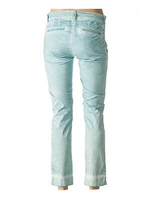 Pantalon 7/8 elasticitate talie joasă albastru LUNATISME femeie