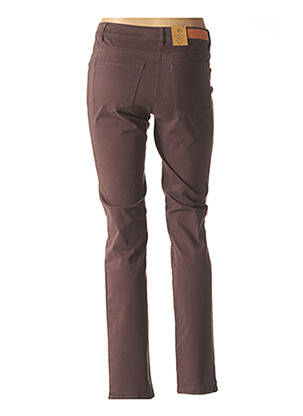 Pantalon croială dreaptă talie joasă violet FLEUR DE SEL femeie