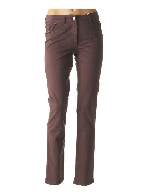 Pantalon violet FLEUR DE SEL femeie