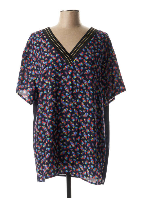 Tunică mâneci scurte albastru MULTIPLES femeie