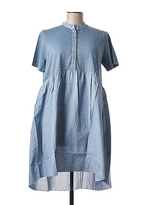 Rochie scurtă albastru BLANC BOHEME femeie