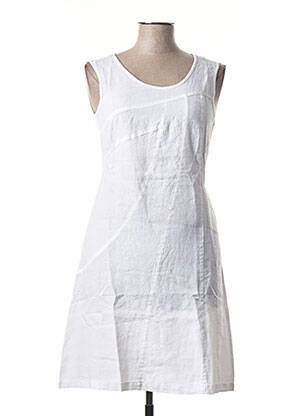 Rochie midi alb BLANC BOHEME femeie