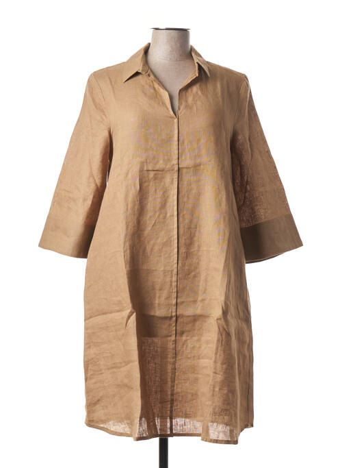 Rochie midi maro BLANC BOHEME femeie