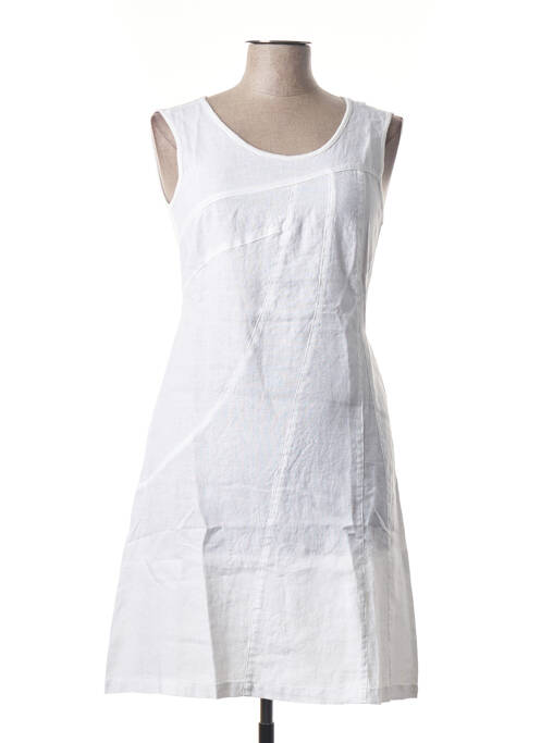 Rochie midi alb BLANC BOHEME femeie