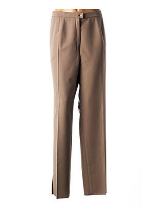 Pantalon talie elastică maro KARTING femeie
