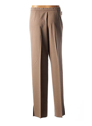 Pantalon talie elastică maro KARTING femeie