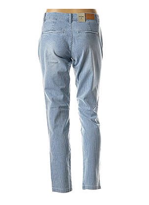 Pantalon broderie cu nituri talie joasă albastru CREAM femeie