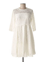 Rochie scurtă mâneci 3/4 mâneci 3/4 alb MOLLY BRACKEN femme