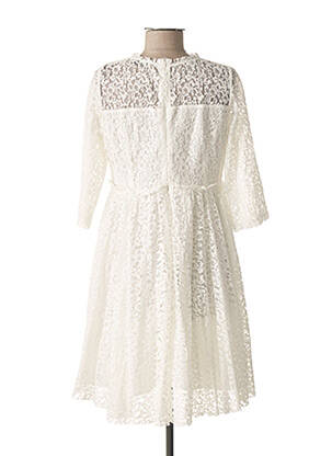 Rochie scurtă mâneci 3/4 mâneci 3/4 alb MOLLY BRACKEN femeie