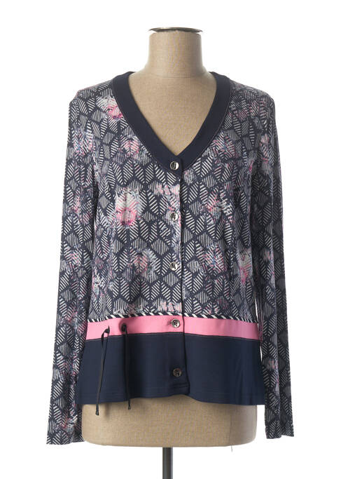 Vestă cu mâneci lungi elasticitate albastru PAUPORTÉ femme