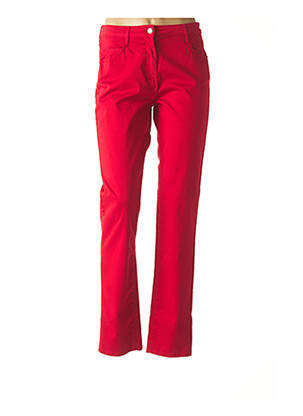 Pantalon slim elasticitate mărime normală roșu PAUPORTÉ femeie