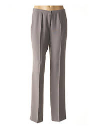 Pantalon drept țesătură crep mărime normală gri BASLER femme