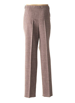 Pantalon drept talie cu cleme talie înaltă maro PAUPORTÉ femeie