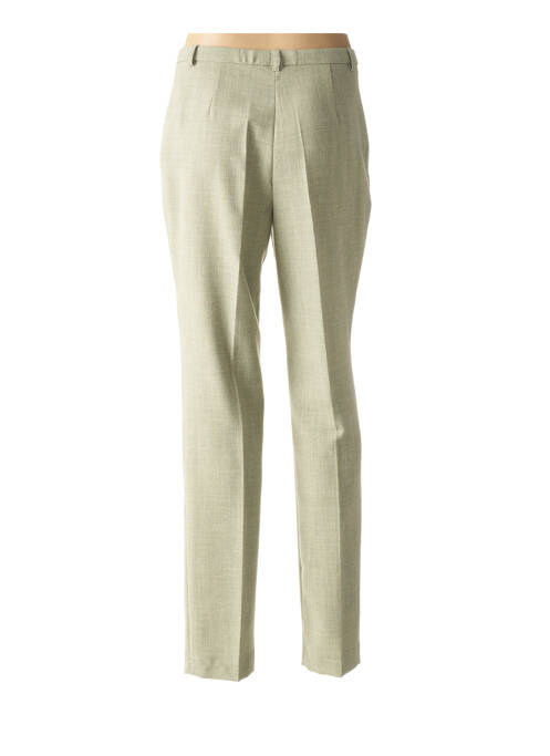 Pantalon drept talie cu cleme talie înaltă verde PAUPORTÉ femme