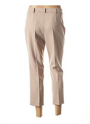 Pantalon 7/8 țesătură poplin mărime normală bej PAUPORTÉ femeie