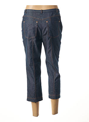 Pantalon trei sferturi talie elastică albastru PAUPORTÉ femeie