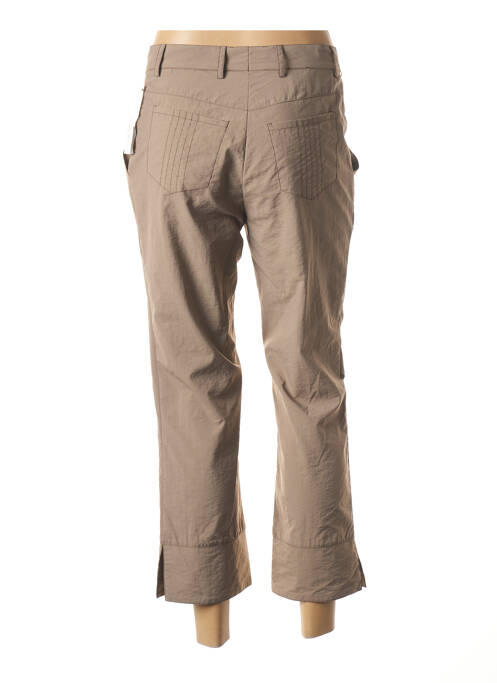 Pantalon 7/8 închidere cu fermoar sub clapetă cu nasturi talie joasă gri WBG femme