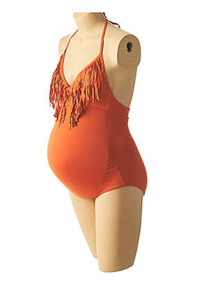 Costum de baie maternitate inserții maro CACHE COEUR femeie