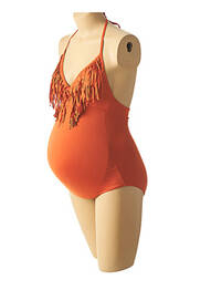Costum de baie maternitate inserții maro CACHE COEUR femme