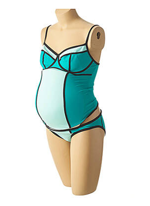 Costum de baie maternitate albastru CACHE COEUR femeie