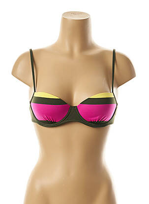 Sutien de costum de baie elasticitate top sutien modelat verde ANDRES SARDA femeie
