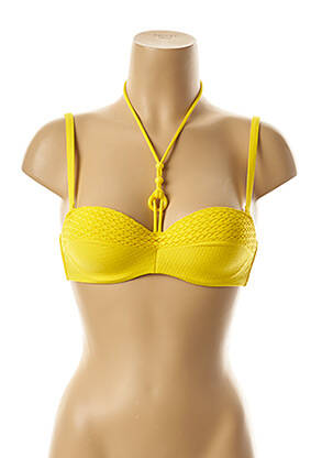 Sutien de costum de baie elasticitate top sutien modelat galben MARIE JO femeie