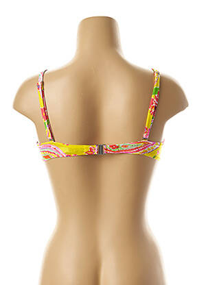 Sutien de costum de baie elasticitate galben ANTIGEL femeie