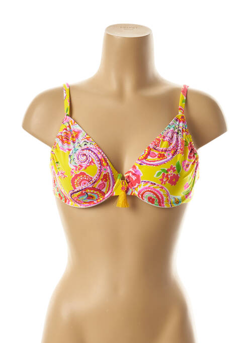 Sutien de costum de baie galben ANTIGEL femeie