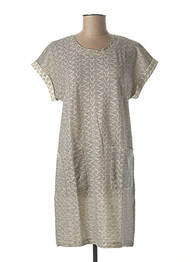 Rochie scurtă mâneci scurte mâneci scurte gri CKS femme