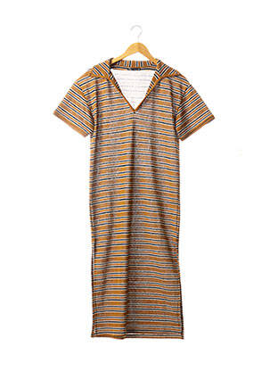 Rochie midi mâneci scurte mâneci scurte maro ZARA femeie