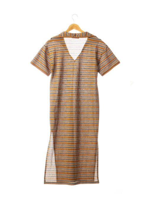 Rochie midi maro ZARA femeie