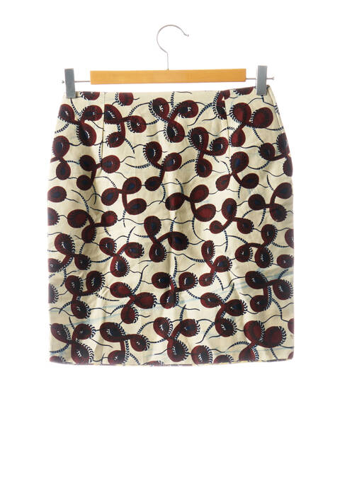 Fustă scurtă bej SANS MARQUE femeie