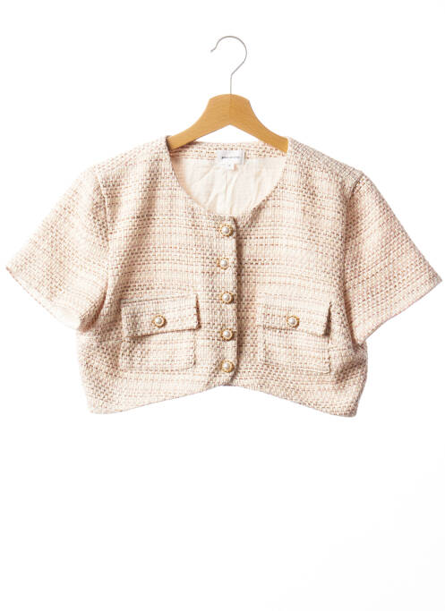 Jachete casual roz SONG OF STYLE femeie