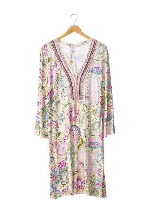 Rochie midi bej RAFFAELA D'ANGELO femeie