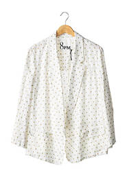 Jachete casual guler tip costum alb 8PM femeie