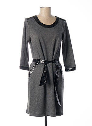 Rochie midi gri PAUL BRIAL femeie