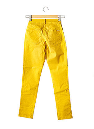 Pantalon drept elasticitate mărime normală galben MALOKA femeie