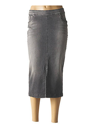 Fustă midi gri PAUL BRIAL femeie