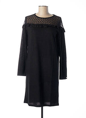 Rochie midi mâneci lungi mâneci lungi negru MALOKA femeie