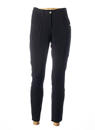 Pantalon drept elasticitate mărime normală negru MALOKA femeie