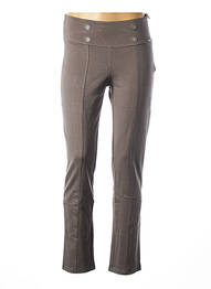 Pantalon drept elasticitate gri MALOKA femeie