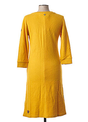 Rochie midi mâneci 3/4 mâneci 3/4 galben RAGWEAR femeie