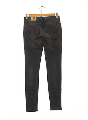 Blugi skinny țesătură brută talie joasă negru FREEMAN T.PORTER femeie