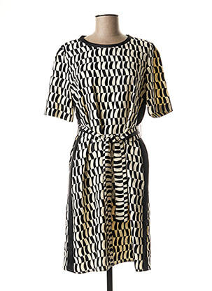 Rochie midi țesătură crep negru MARELLA femeie