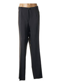 Pantalon drept închidere cu fermoar sub clapetă cu nasturi gri CHRISTIAN MARRY femme