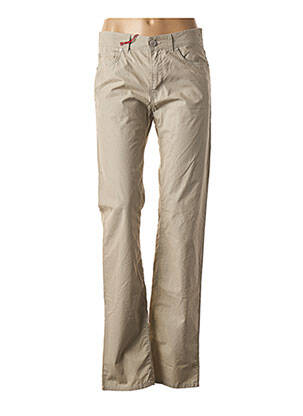 Pantalon drept bej TRUSSARDI JEANS femeie