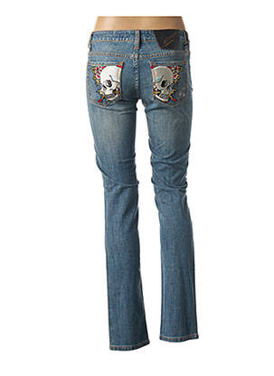 Blugi cu croială slim subțire mărime normală albastru ED HARDY femeie